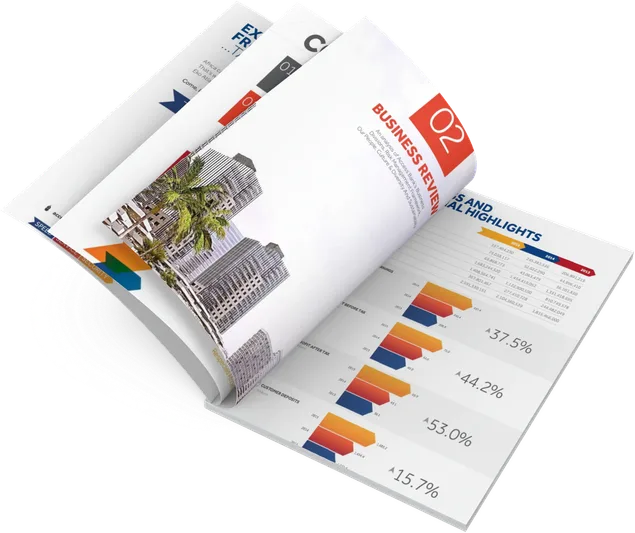 Access Bank Zambia annual report inside pages